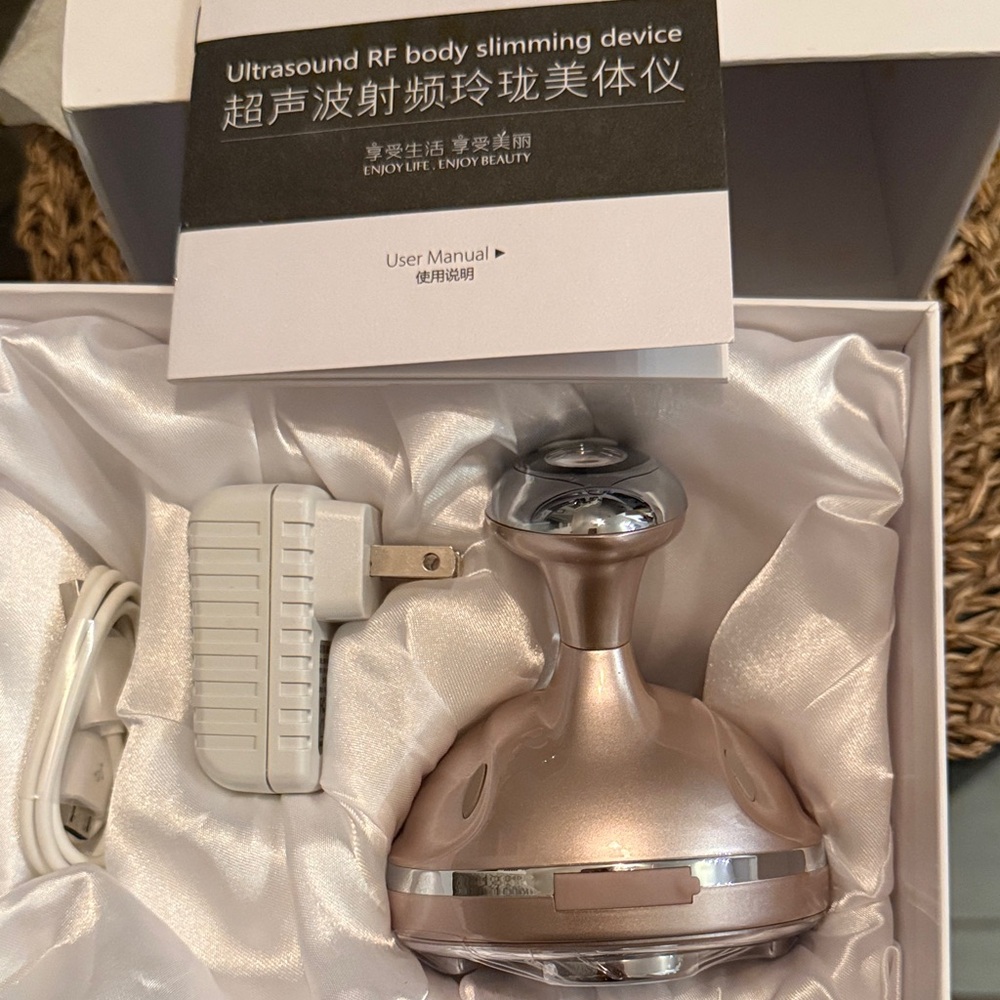 Ultrasound RF Body Slimming Device - Rose Gold